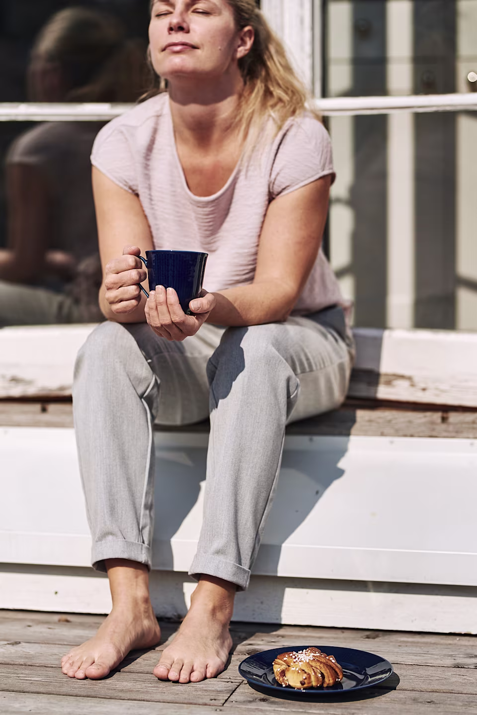 Coffee break outside